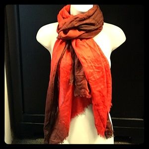 Burnt Orange Sheer Scarf